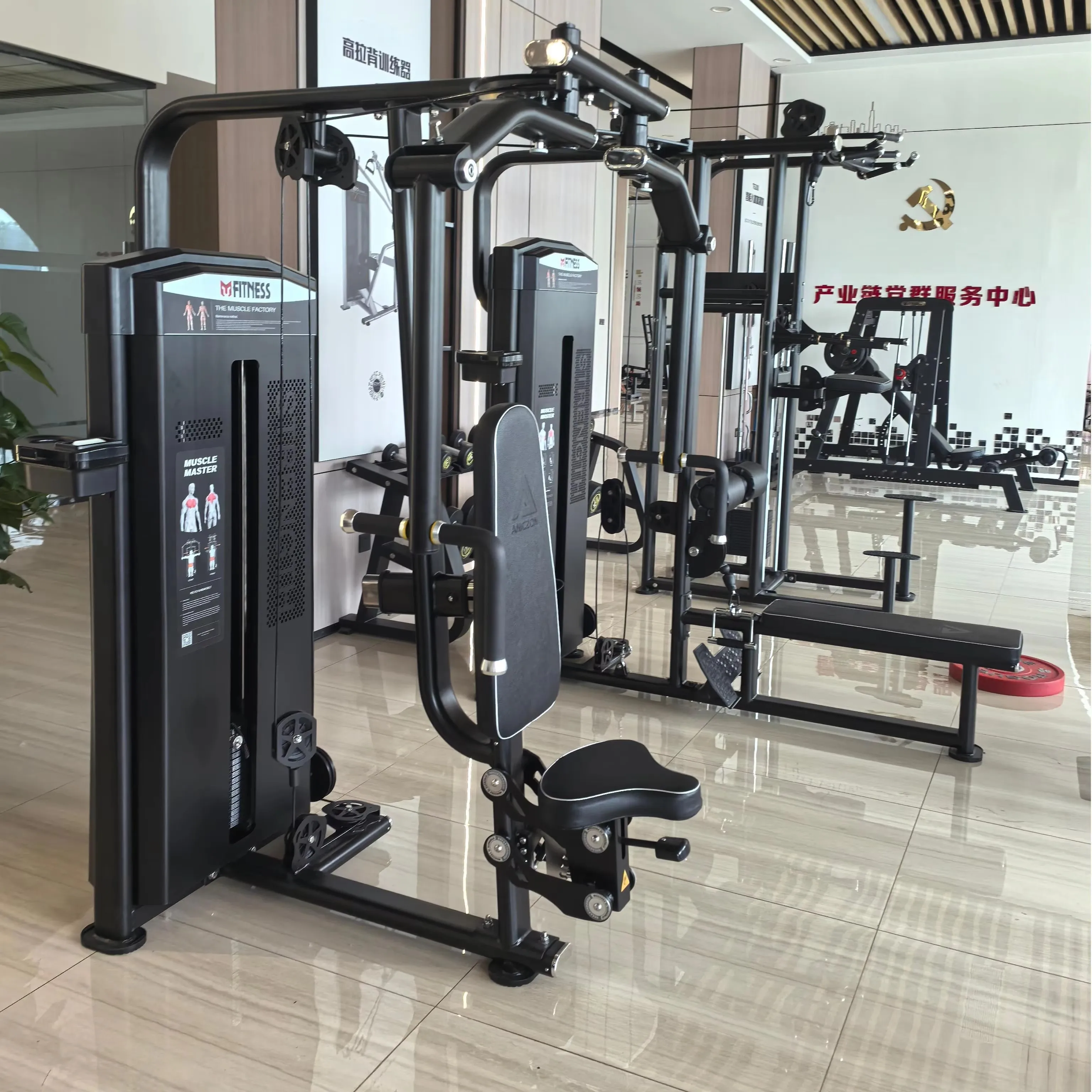Aniczon Standing Leg Abduction Machine  45 Degree Back Extension Machine with Pad for Lower Back and Glute Development