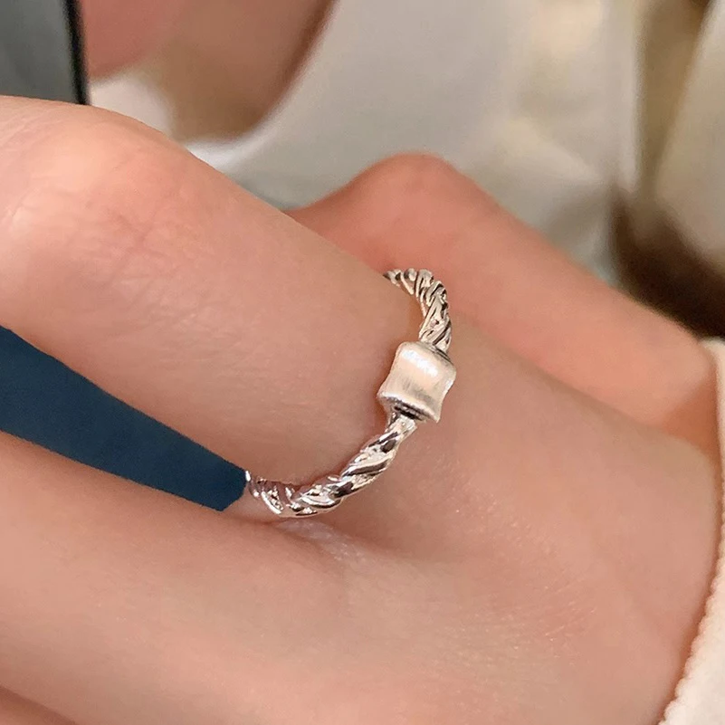Women's 925 Sterling Silver Geometry Zircon Engagement Ring