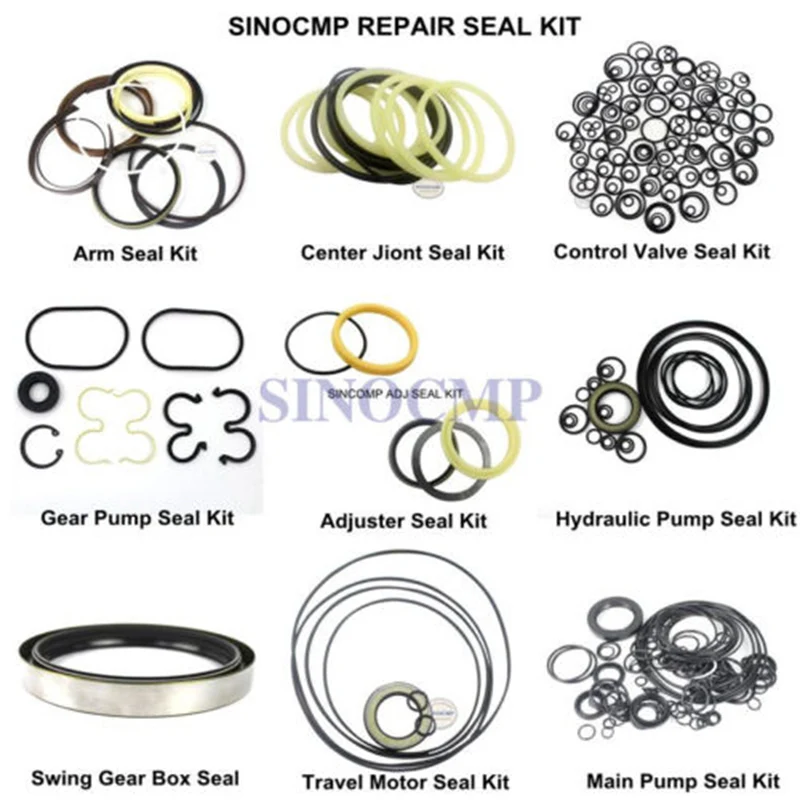 SINOCMP Service Seal Kit For Hitachi EX200-2 Excavator 4320999 4321000 4316625