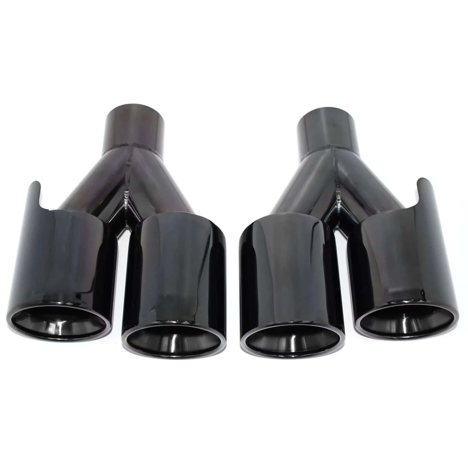 For BMW High Quality 304 Stainless Steel M Performance Dual Tail Pipe Universal Car Exhaust Tip 4 Outlets Decorative Customized