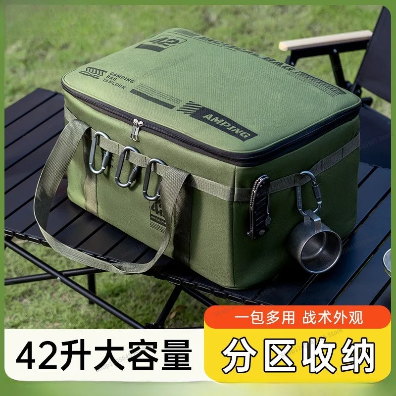 For Outdoor camping insulation bag Oxford cloth storage insulation and cooling large capacity lunch bag