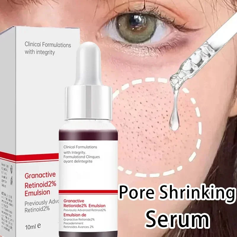 Pore Shrinking Serum Face Removing Large Pores Tightening Repairing Facial Pore Minimizing Essence Skin Care Beauty