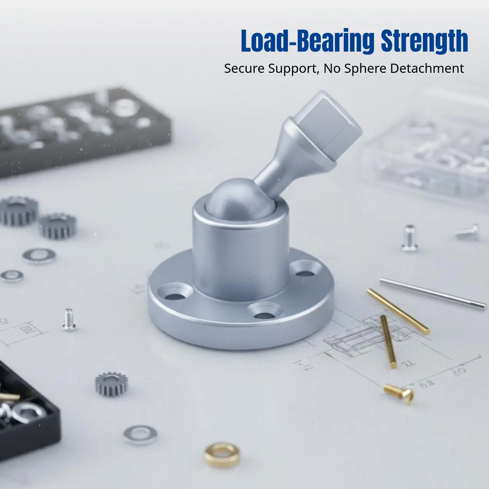 Drag Spherical Head Joint Joint Damping Function Rotating Joint Adjustable Angle Position Locking for Engineers, Prototyping