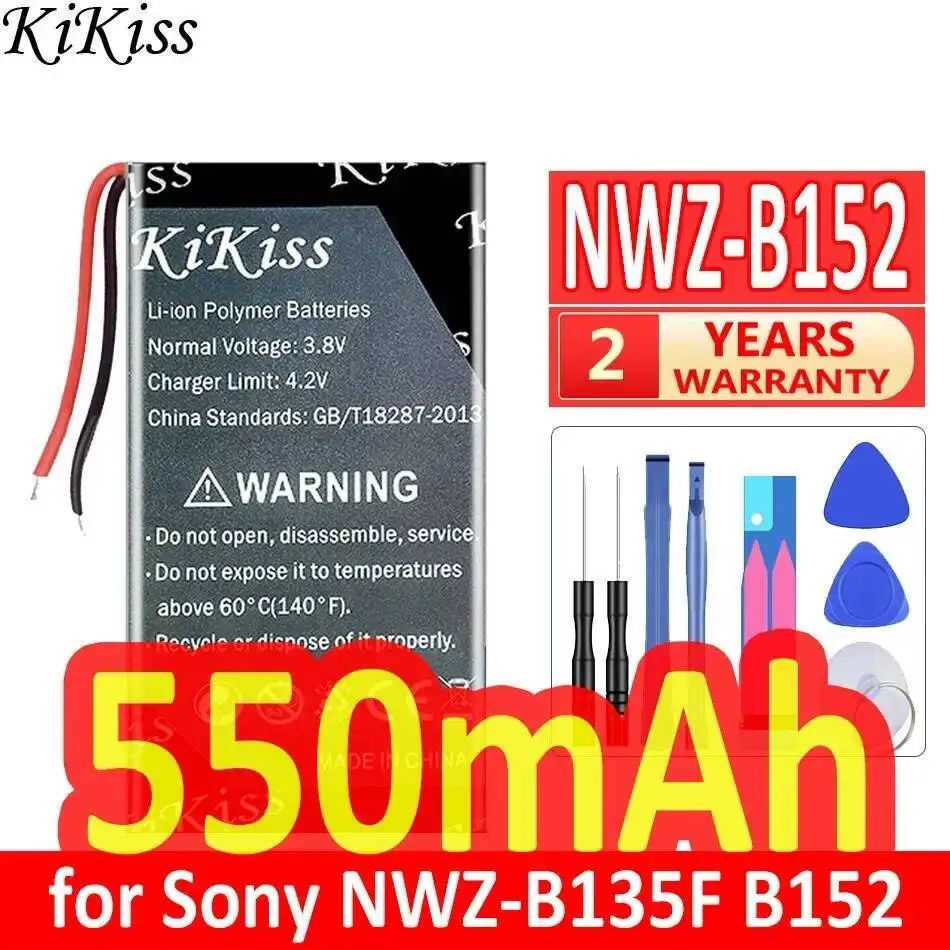 

Аккумулятор для Mp3-плеера Nwz-B152 361843, 2 кабеля, 550 мАч для Sony Nwz-B135F B152 Nwz-B172F Nwz-B162F B173F B183F