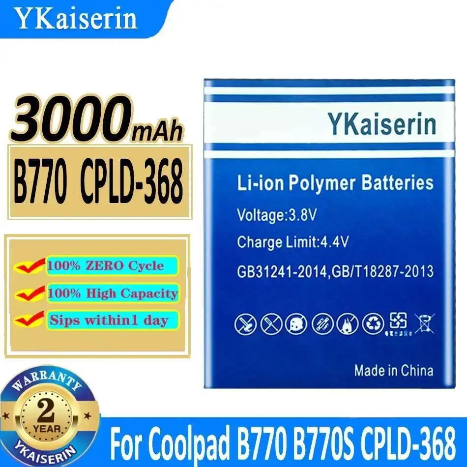 

For Coolpad B770 B770S Cpld-368 CPLD368 Safe Mobile Phone Battery Long-Lasting 3000mAh