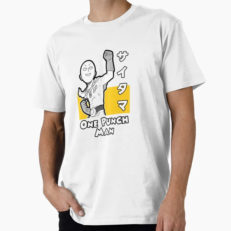 A Hero For Fun Saitama Cartoon Gift T-shirt for Anime lover 1205 One Punch Man Manga Print Graphic Clothes All Size Tops S-6XL