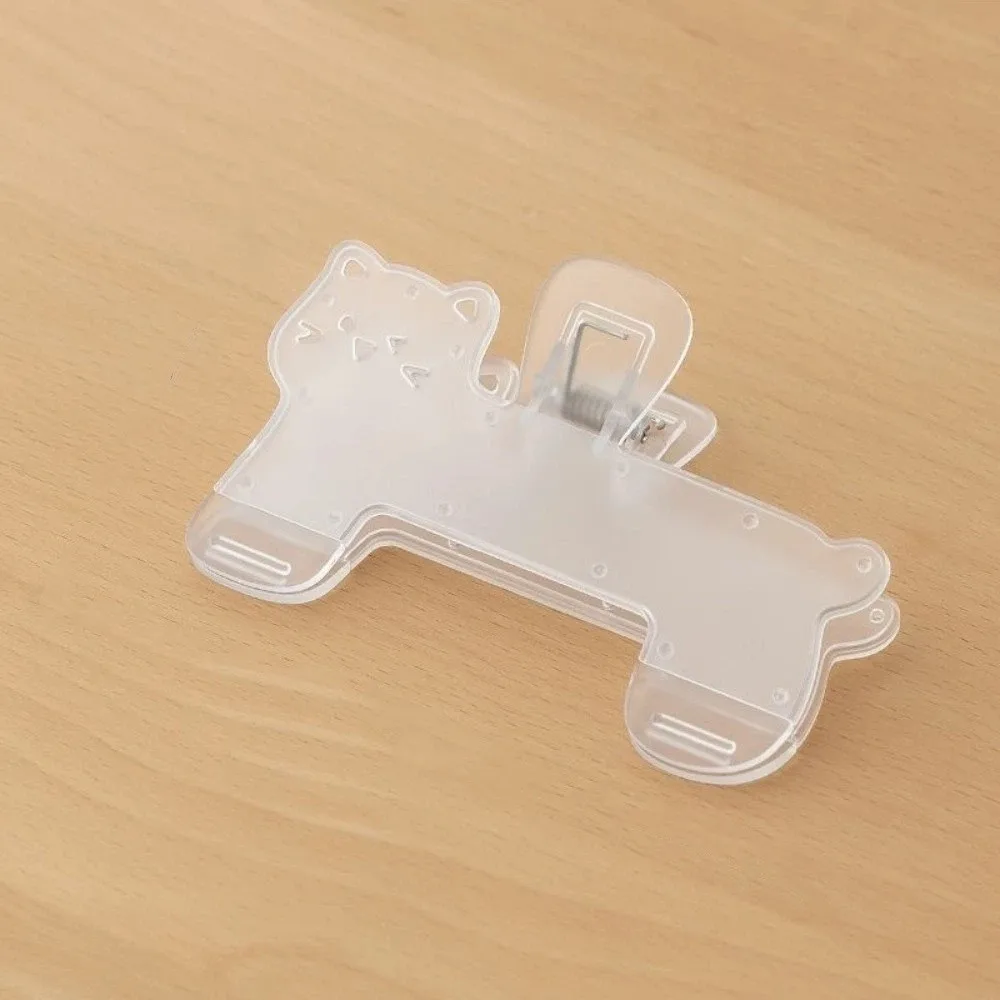 Portable Transparent Fixed Book Clips Cute Cat Reading Aid Reading Aid Book Clips Anti-slip Durable File Holder Office