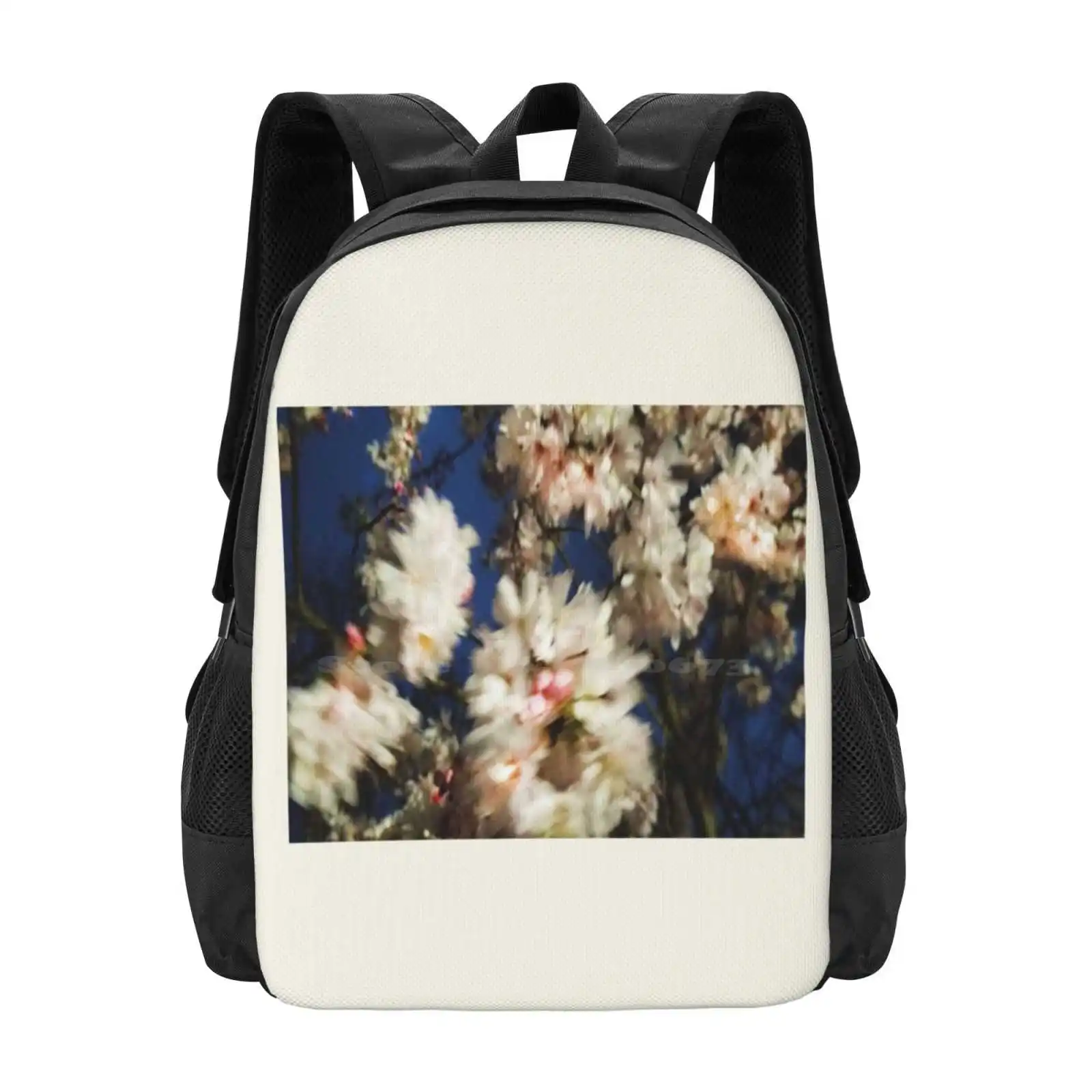 Cottage Core Themed Flower Blur Art School Bags Travel Laptop Backpack Flowers Flora Digitalphotography Cottagecoreaesthetic