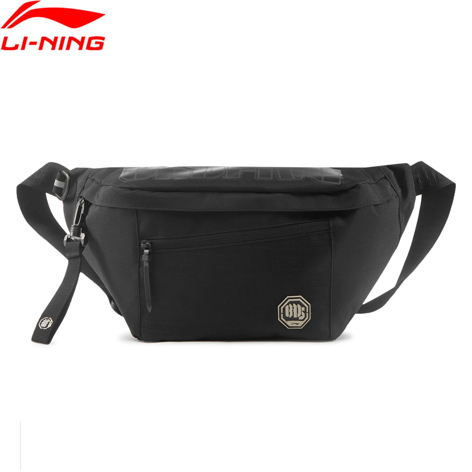 Li-ning Unisex BADFIVE bolsa de pecho de baloncesto a prueba de agua inteligente 420*100*185mm 100% poliéster hombres mujeres bolsos cruzados ABDV001