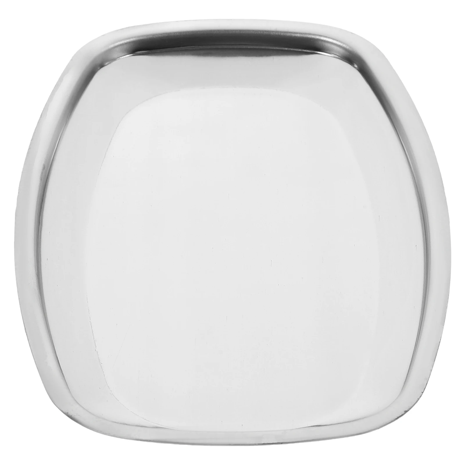 

Stainless Steel Tray Practical Food Storage Snack Fruit Container Portable Lightweight Hotel Serving Simple Rectangular Towel