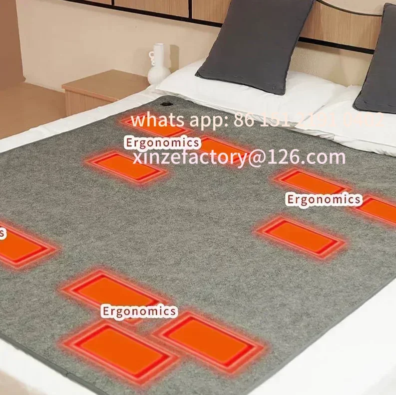 

Customizable Winter Heated Mat Plush Electric Blanket USB Outdoor Camping Mattress Heated Mat Thermal Pad Heating Sleeping Pa