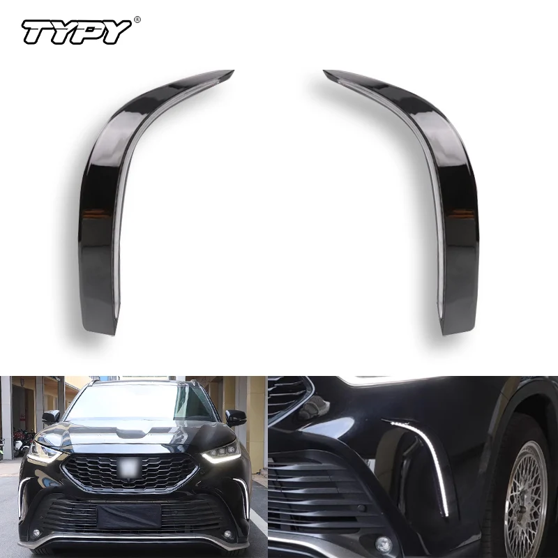 

TYPY Car Flashing 1 Set LED Daytime Running Light Yellow Turn Signal Fog lamp LED DRL For Toyota Highlander XSE 2021 2022 2023