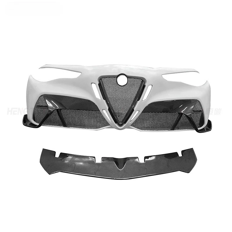 

Suitable for α coefficient Romeo Giulia Carbon Fiber Retrofit Bumper Upgrade GTAM Front Bar Small Surround
