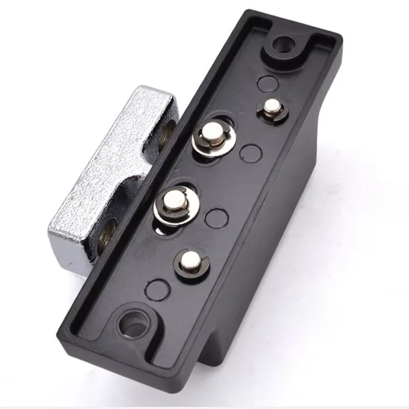 Black Touch-type Anti-riot Lock Double Roller Catch Cupboard Cabinet Door Latch Home Kitchen Tools