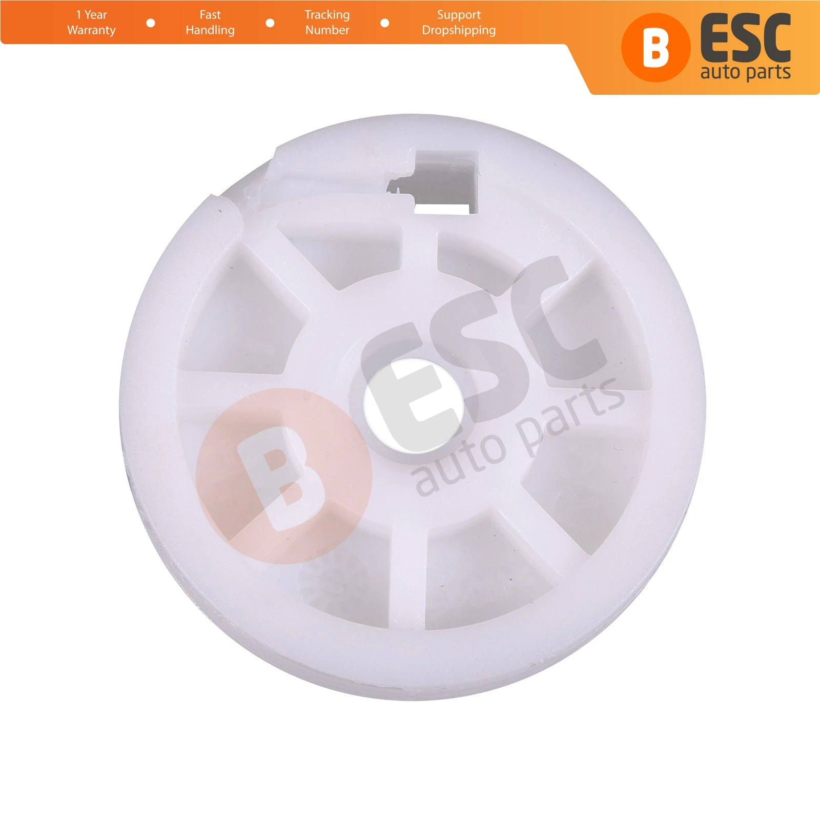 

ESC Auto Parts EWR390 Electrical Power Window Regulator Wheel Pulley Front or Rear Left Door 51892561 for Fiat Linea