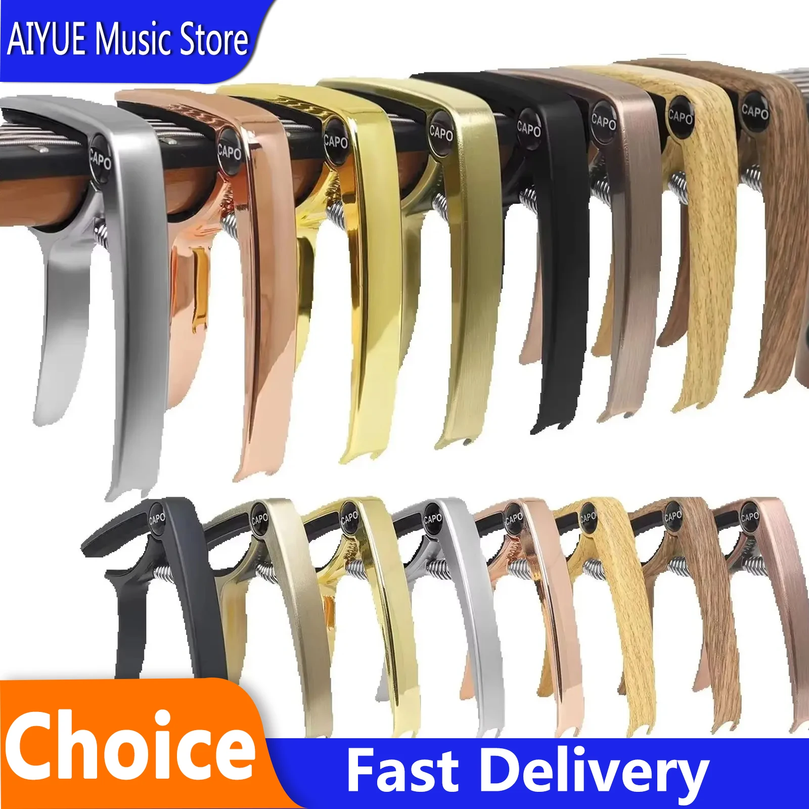 Guitar Capo Modulation Clip Professional Aluminum Alloy Guitar Tuner Clamp For Electric/Classical/Acoustic Guitar/Ukulele Parts
