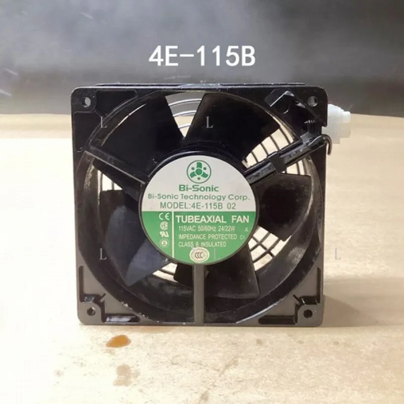 

L for Bi-sonic sealed 4E-115B 02 115VAC 120*120*38mm 24W/22W Cabinet Cooling Fan