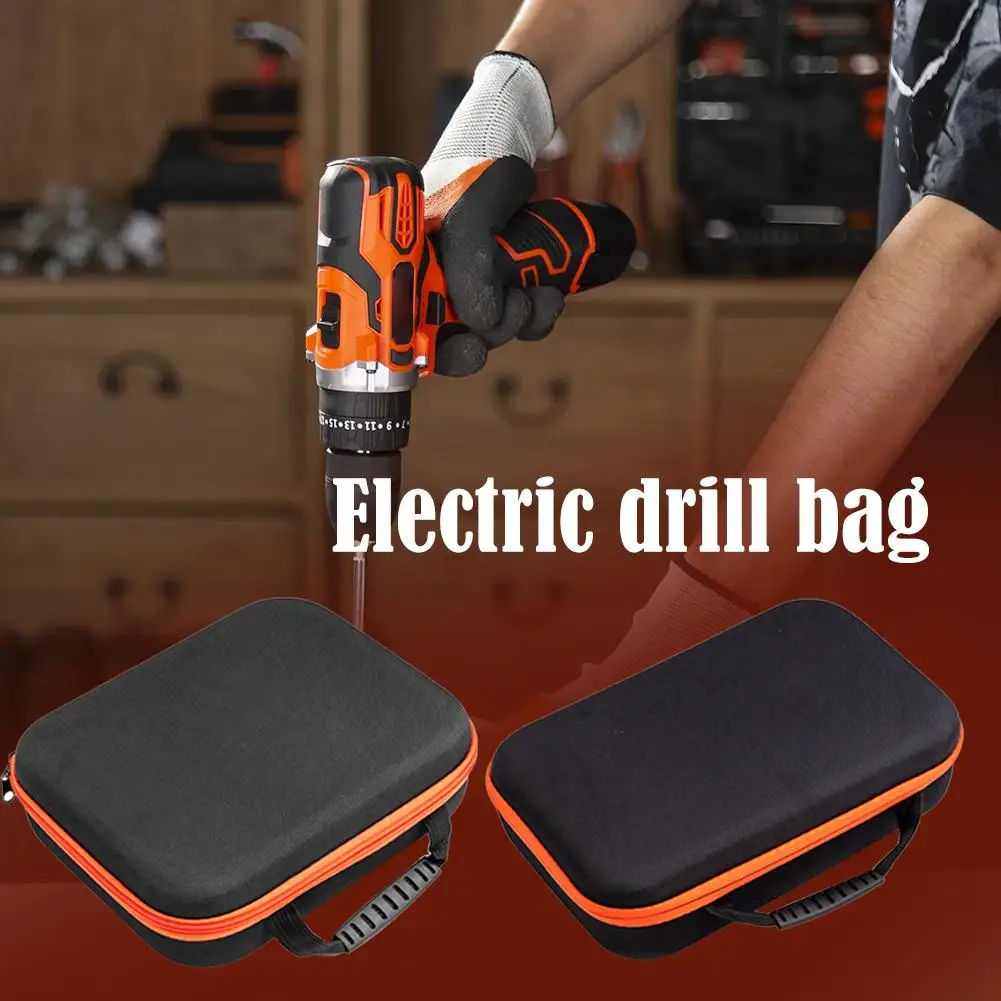 Large Capacity Electric Drill Tools Bag Oxford Hardware Organizer Pouch Multipurpose Shockproof Carrying Tools Case