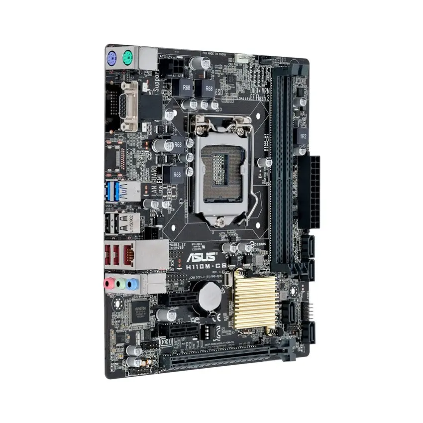 ASUS H110M-CS اللوحة الأم إنتل H110 LGA 1151 DDR4 32GB دعم i3-6300 7100 6500 7400 6600 6700 G4600 cpu مايكرو ATX