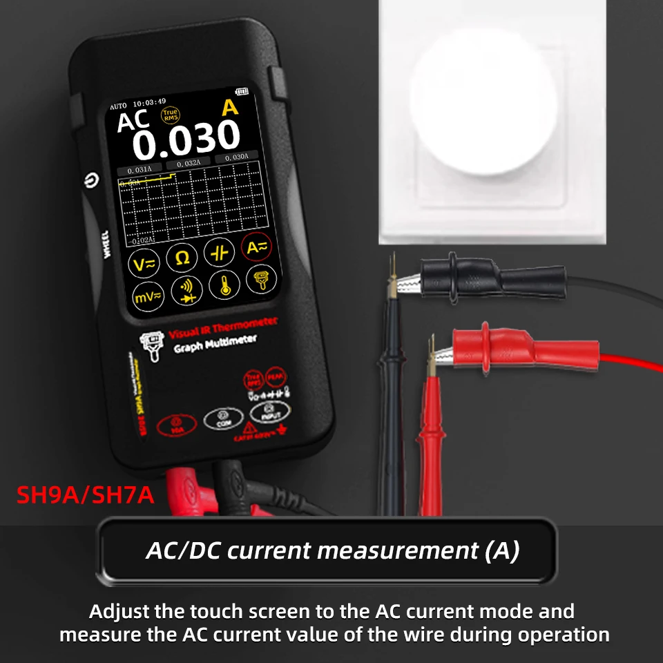 BSIDE SH7 320*320 Thermal Imager Camera 20000 Counts Touchscreen Digital Multimeter 2 in 1 IR Camera for Macro Lens Repair PCB