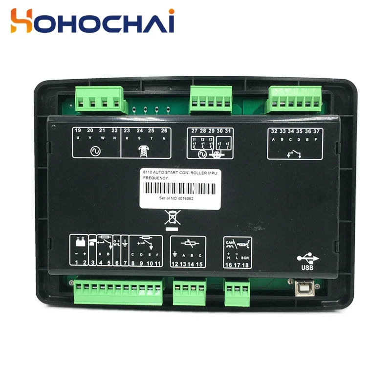 Imagem -05 - Gerador Controlador Dse6120 Arranque Automático Diesel Genconjunto Controle Pannel Dse6110