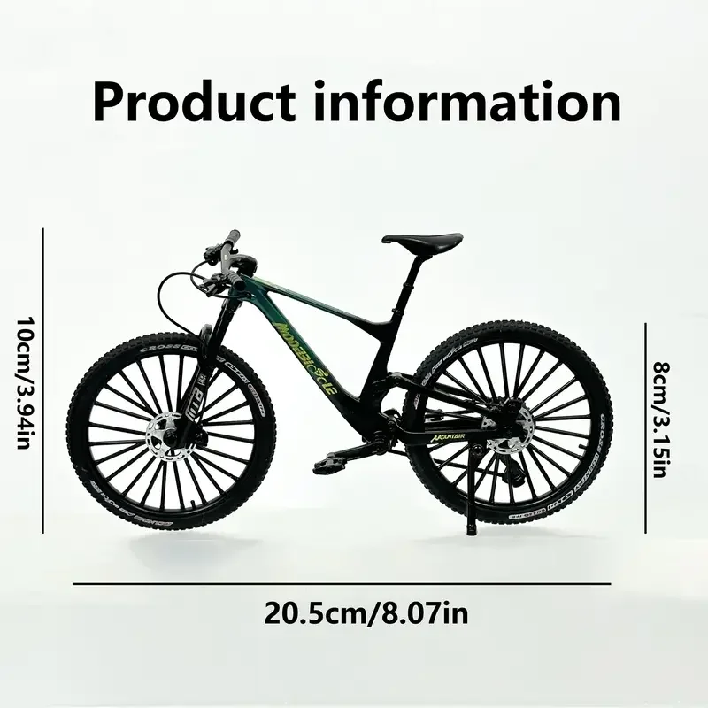Nuovo modello 1:8 bicicletta in lega pressofuso giocattolo in metallo bici in miniatura montagna dito graduale modello di bicicletta simulazione collezione giocattoli
