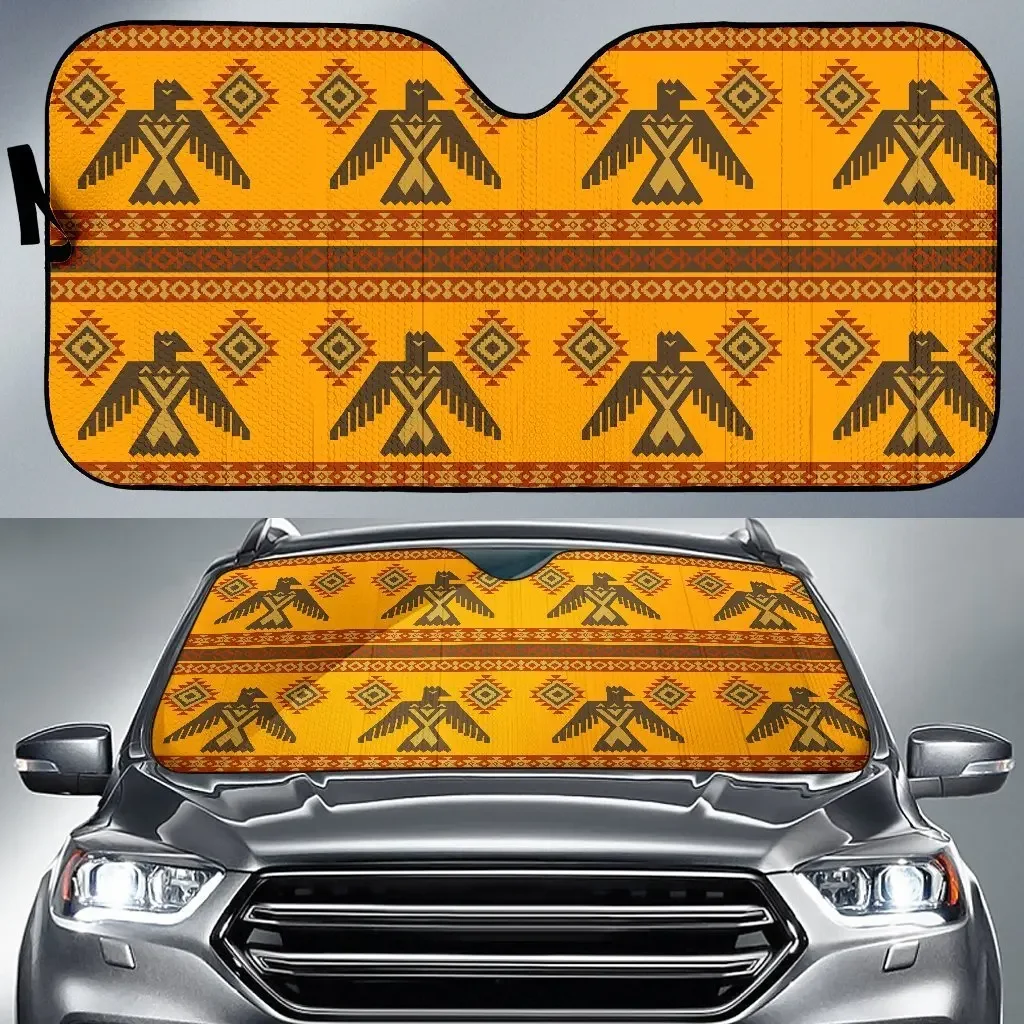 Eagle Aztec Pattern Print Auto Sun Shade Car Windshield Window Cover Sunshade