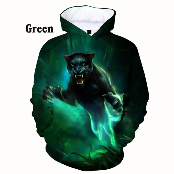 2023 Women/Men Fashion Panther 3D Print Hoodies Casual Sweatshirt Cool Long Sleeved Pullover