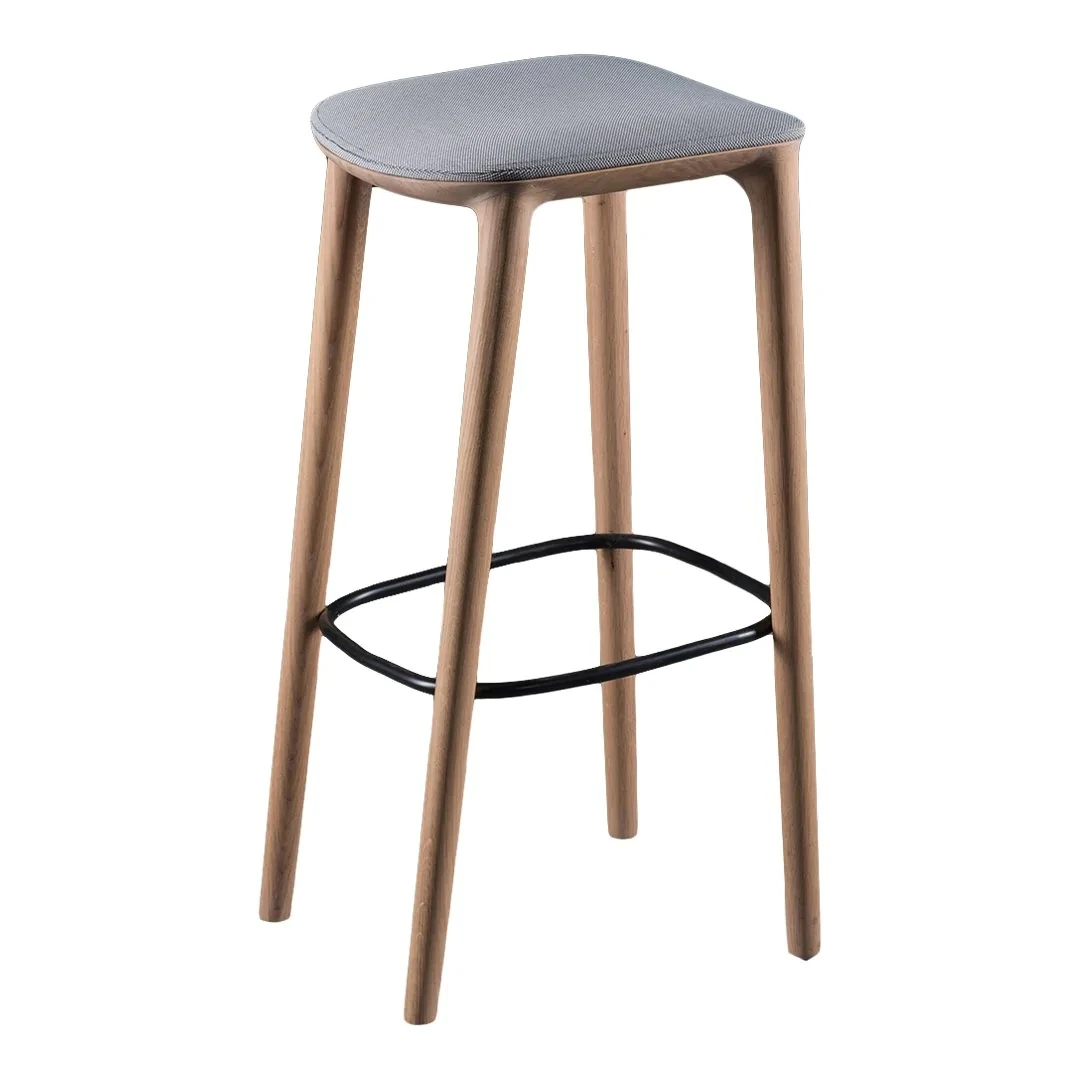 

Nordic Modern Luxury Wooden bar Stool for Restaurant High End Quality Wooden bar Stool