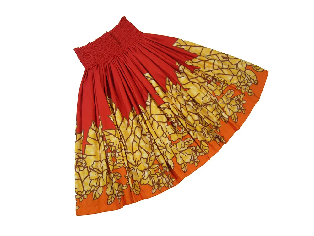 Hawaiian Hula Dance Pa'u Skirt with Floral Print Fashion Accessories Ladies Skirt Hawaii Dance Party Decoration For Stage Outdoo