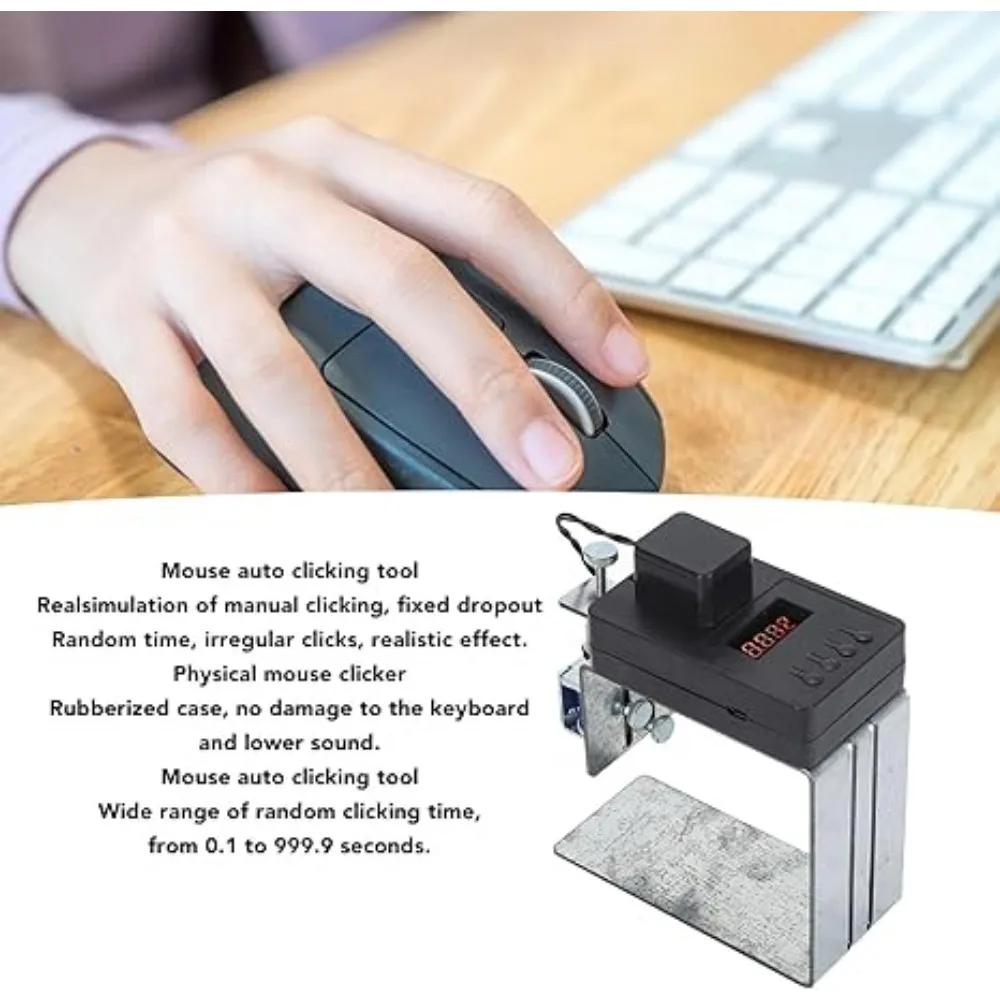 

Pomya Physical Click Auto Keyboard Clicker Mouse Jiggler Mouse Mover Auto Clicking Tool, Auto Random Clicking Game Assist