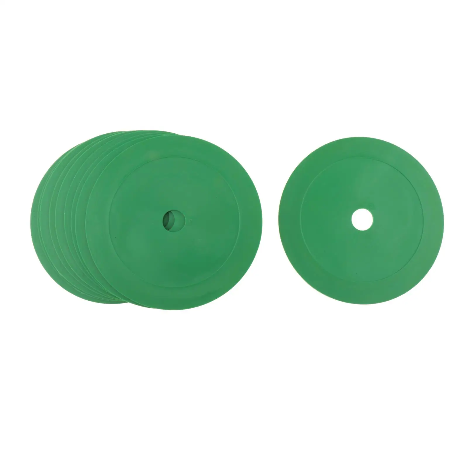 

Non Slip Flat Cones Spots Markers Stackable Training Floor Discs Set for Sports Coaches Trainers
