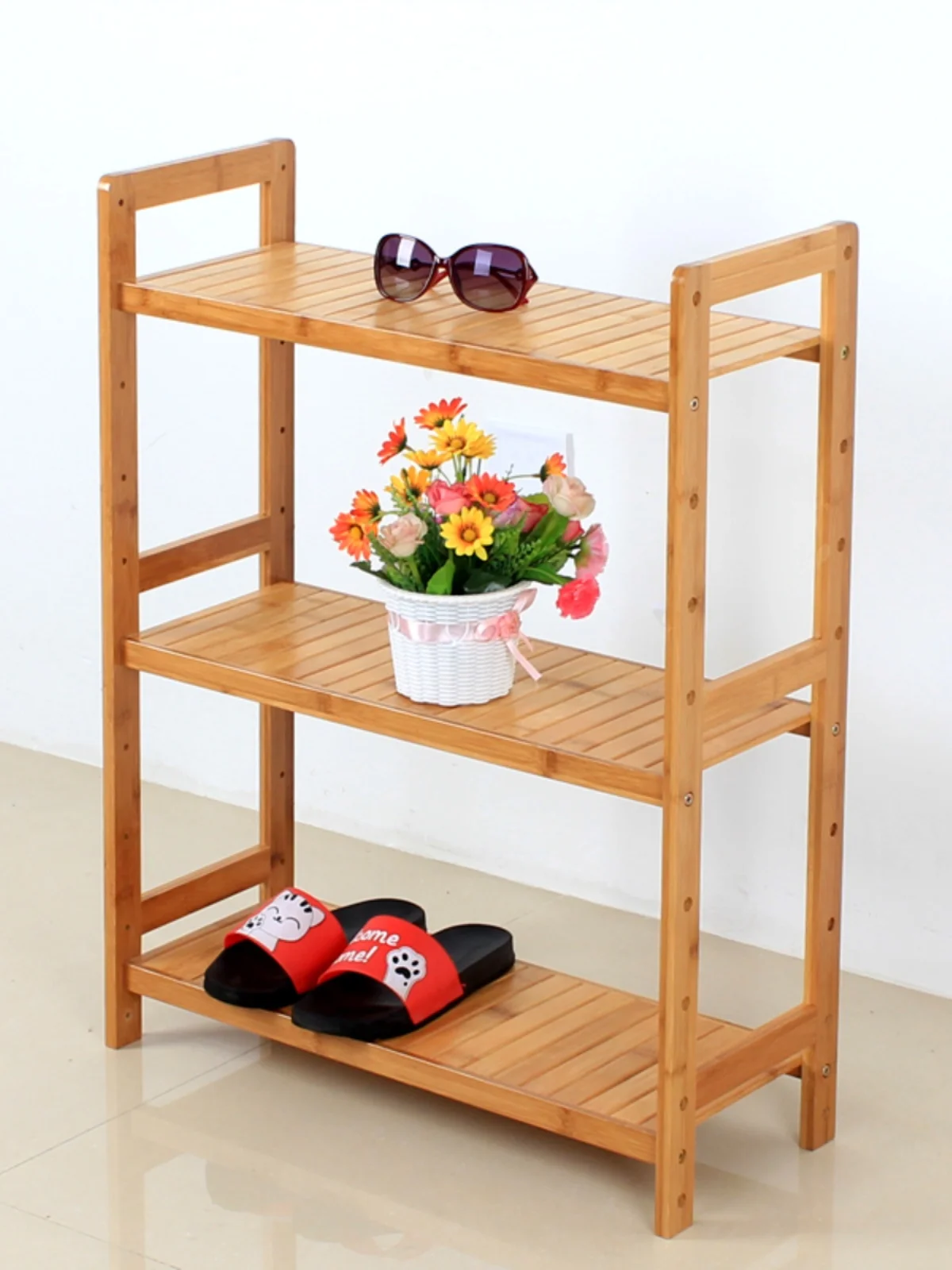 

Adjustable Multi-layer Bamboo Storage Ra Home Batoom Slipper elf Stand Floor-mounted Organization Ra Taiyuan