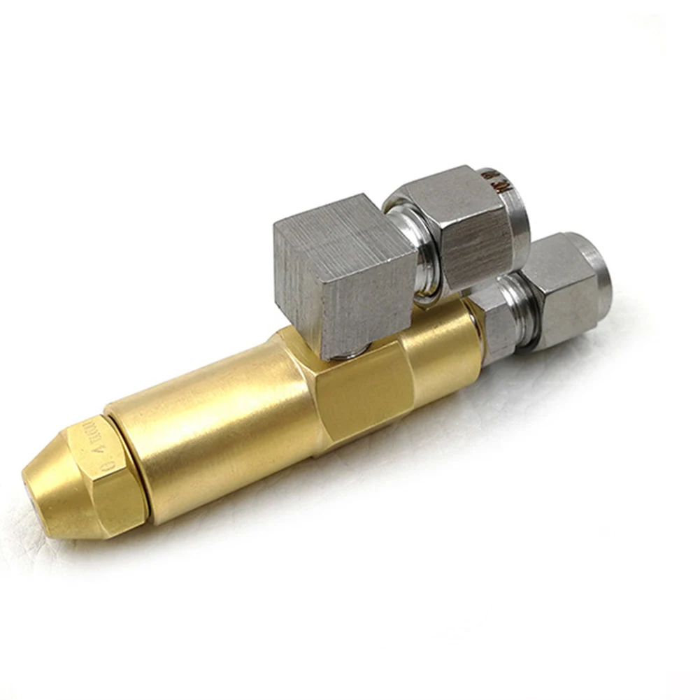 فوهة وقود التدفق القابلة للتعديل لموقد زيت النفايات مناسبة للزيت الخام والوقود الكحولي 0 5 مللي متر إلى 3 0 مللي متر قطر التجويف