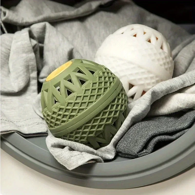 1pc Inspired Reusable Laundry Ball with Activated Carbon & Scent - Anti-Tangle Washing Machine Accessory