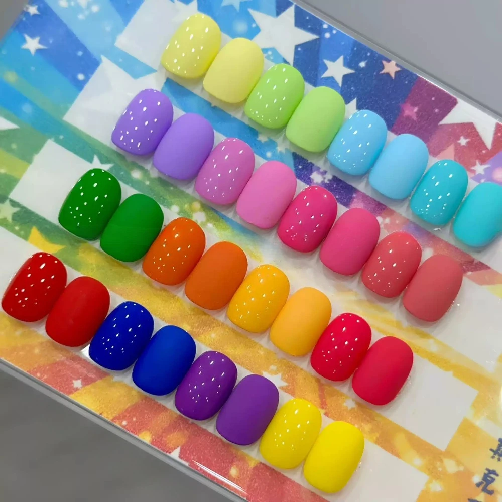 16 Colors Dopamine Painting Gel Smudge Canned High Saturation Popular Semi-Solid UV/LED Nail Polish Gel Nail Salon for Manicure