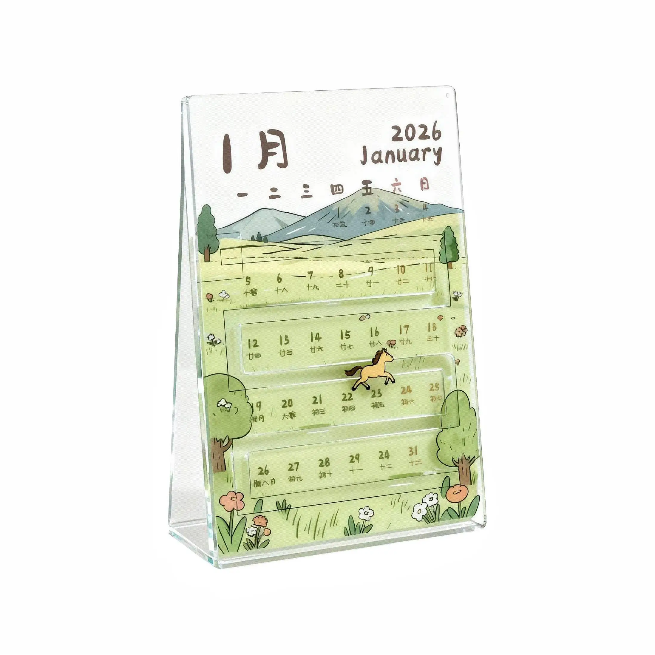 calendario-da-tavolo-in-acrilico-con-cartoni-animati-2026-decorazione-creativa-ornamenti-di-alto-valore-estetico-regalo-articoli-per-cucina-e-sala-da-pranzo
