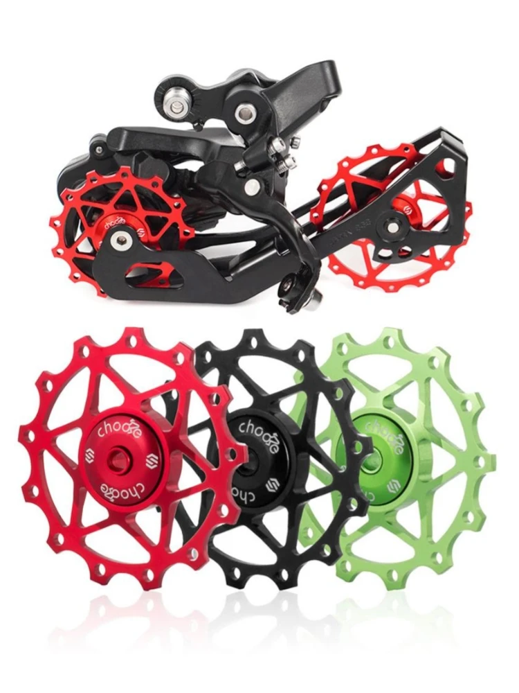 AliExpress chooee Chooee Bike accessories Bicycle Rear Derailleur Pulley 13T 15T Guide Wheel Ceramic Bearing Jockey Wheels, For MTB Road Bikes