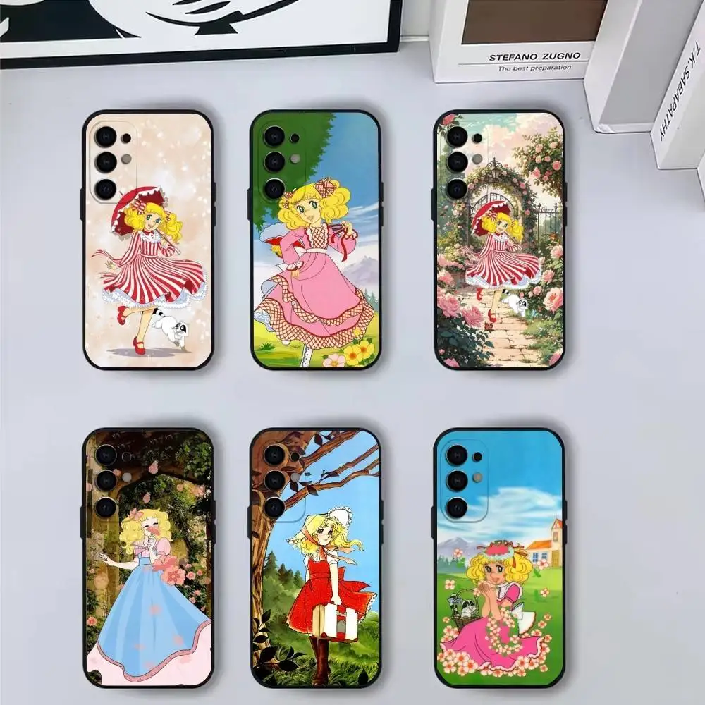 

Anime M-Manga C-candys Phone Case For Samsung S25,S24,S21,S22,S23,S30,Ultra,S20,Plus,Fe,Lite,Note,10,9,5G Black Cover