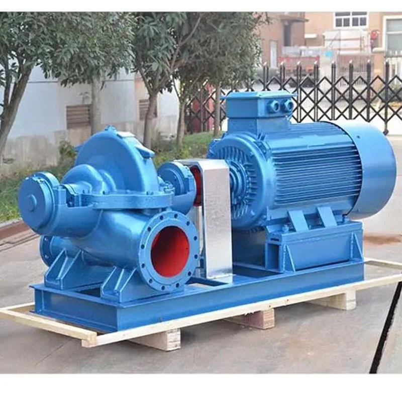 Centrifugal Industrial Horizontal Double Suction Water Pumping Electric Motor Irrigation Sea Water Dewatering Pump