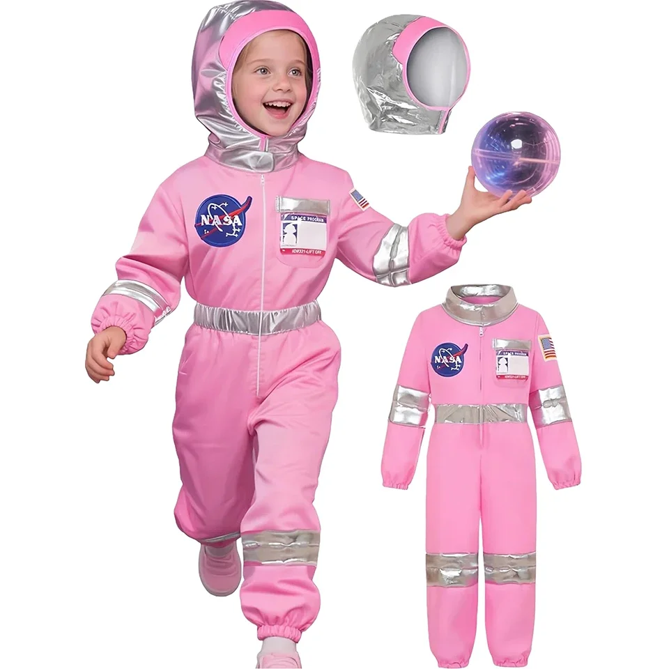 Disfraces de Astronauta Espacial para Niños, Trajes de Halloween, Trajes de Carnaval para Niñas y Niños, Trajes para Festivales y Actuaciones