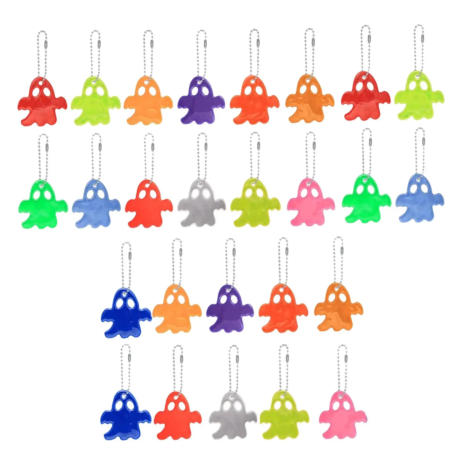 Imagem -02 - Reflector Pendants para Mochila Keychain Tags Roupas Andando 26 Pcs