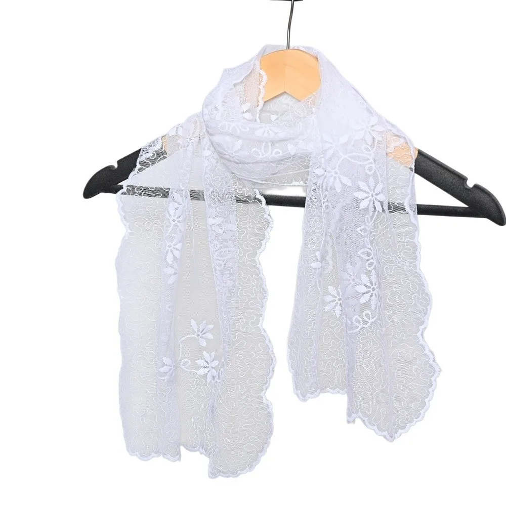 New Lace Material Lace Scarf Luxury Sense Embroidery Design Decorative Scarf Elegant Super Fairy Embroidery Scarf Spring Season