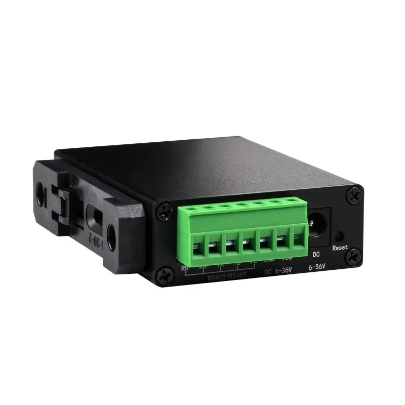 

Din-rail RS232/485/422 to RJ45 Ethernet Module TCP/IP to Serial with POE Optional