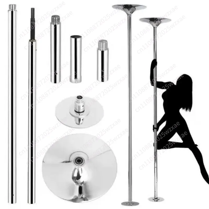 Professional Dancing Pole, Spinning Static Dancing Pole Kit, Portable Removable Pole, 45mm Heavy-Duty Stainless Steel Pole