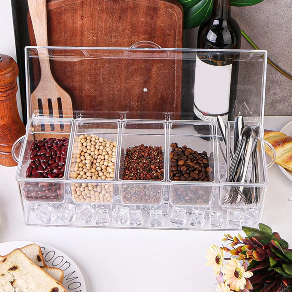 

Simple Spice Jar Condiment Storage Container Seasoning Box Salt Sugar Coffee Beans Household Kitchen Dining Room Decor Scoop