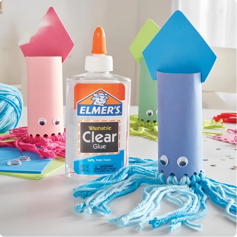 غراء لاصق شفاف بالكامل لاصق شفاف كريستالي غير سام قابل للغسل للاستخدام المنزلي للمدرسة #2