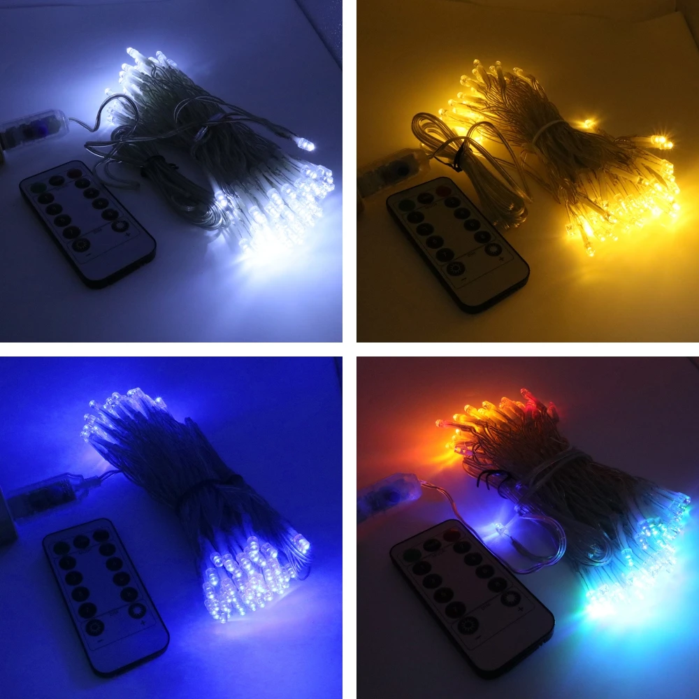 USB LED String 5M 10M Remote Control Fairy Lights DC5V Outdoor Waterproof Christmas Party Wedding Holiday Decoration