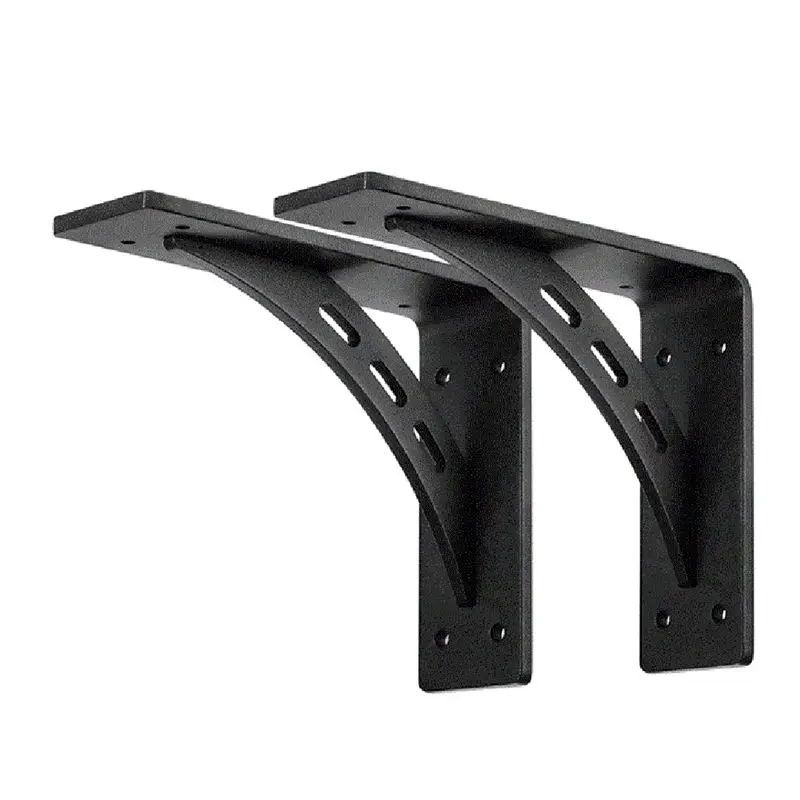 A04G-Heavy Duty Shelf Brackets  Max Load 1100 Lbs Premium Metal Mantel Brackets Fireplace Mantel Brackets 2PCS