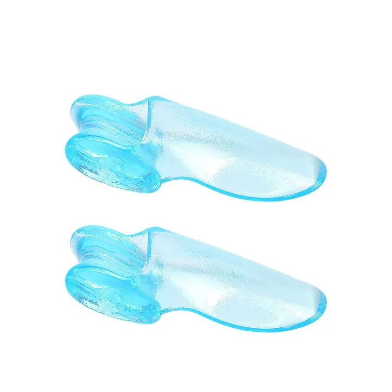 2pc Silicone Toe Splitter Correction Device For Hallux Valgus Large Foot Bone Separation Toe Sleeve Toe Splitter Manicure Tools